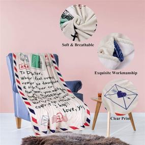 img 2 attached to 🌟 Sentimental Quilted Fleece Blanket: A Heartwarming Gift for Daughter from Mom on Birthday or Graduation - Inspire, Encourage, and Warm Her Heart (Mom, 50"x60")