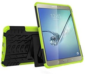 img 1 attached to 📱 YMH Shockproof Full-Body Silicone Case with Kickstand for Samsung Galaxy Tab S2 8.0 (SM-T710 / T713 / T715) - Heavy Duty Protection (6)