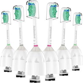 img 4 attached to Jiuzhoudeal 6 Pack Replacement Toothbrush Brush Heads Compatible with 🪥 Phillips Sonicare HX7022 Electric Toothbrush – E-Series, Essence, Elite, Advance, CleanCare