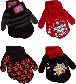 img 4 attached to Stay Warm in Style: Nickelodeon Boys Pack Mitten Glove for Cold Weather