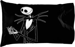 img 2 attached to 🎃 Disney Nightmare Before Christmas Gothic Romance Twin Sheet Set - Super Soft 3-Piece Bedding Featuring Jack Skellington & Sally - Official Disney Product