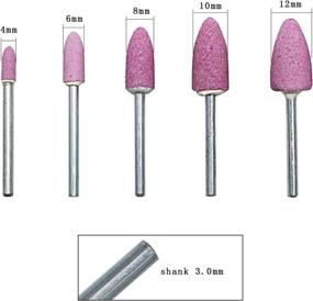 img 1 attached to 🪚 NIUPIKA Grinding Stone Bits - Abrasive Wheels for Rotary Tools, Wood Carving & Engraving Kit with 3mm Mandrel - Set of 20 Pieces
