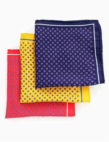 img 2 attached to 🌟 Stylish and Vibrant Yellow Pocket Squares Handkerchief by JEMYGINS