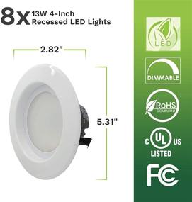 img 1 attached to Enhance Your Space with Bioluz LED Dimmable Retrofit Recessed Lighting Solutions