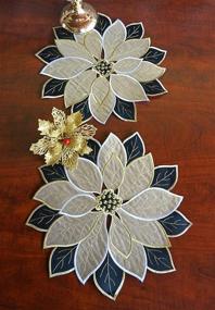 img 3 attached to 🎄 Christmas Placemat with Embroidered Decorations by GRANDDECO