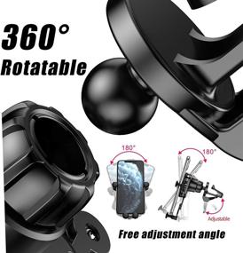 img 2 attached to 📲 360° Rotation Touch Sense Auto Clamping Car Mount Air Vent Phone Holder - Wireless Car Charger 15W Qi Fast Charger Stand for iPhone 12/Xs/Xs Max/XR/X Samsung Galaxy S10/S9/S8, and More