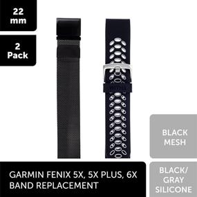img 3 attached to WITHit Replacement Bands Garmin 2 Pack Wellness & Relaxation