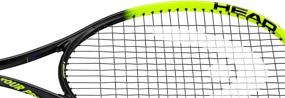 img 2 attached to 🎾 Head Tour Pro Tennis Racket - Pre-Strung, Lightweight 27 Inch Racquet in Yellow