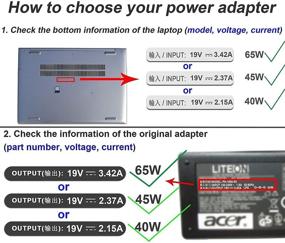 img 2 attached to 💡 65W Replacement Laptop Battery Charger AC Adapter Power Supply Cord for Acer ChromeBook C720 C720P