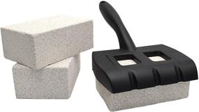 img 3 attached to 🧼 KRIM Grill Cleaner Stone Brick Pumice Handle: Commercial Grade Eco-Friendly Scraper for Grills Cleaning