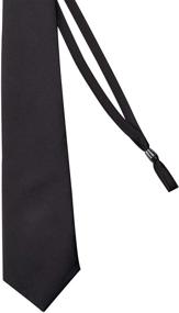 img 1 attached to 👔 Convenient and Stylish: Vesuvio Napoli PreTied Necktie with Zipper - Ultimate Men's Accessory