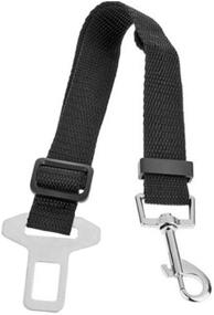 img 3 attached to 🐾 Adjustable Black Seatbelt Harness Leash Lead for Pet Car Safety - Etopars Dog Cat Seat Belt