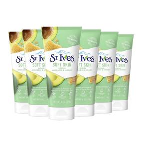 img 4 attached to 🥑 St. Ives Soft Skin Scrub: Avocado and Honey, 100% Natural Exfoliants - Hypoallergenic, Dermatologist Tested - 6 oz, 6 Count for Soft, Smooth Skin