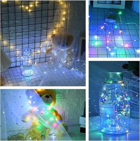 img 2 attached to Fairy Lights Battery Operated, createreedo Multi-Colored 16.5 FT 50 LED String Lights for Bedroom, Party, Holiday, DIY Decor & More