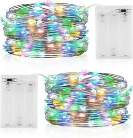 img 4 attached to Fairy Lights Battery Operated, createreedo Multi-Colored 16.5 FT 50 LED String Lights for Bedroom, Party, Holiday, DIY Decor & More