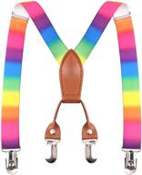 галстук-бабочка для детей guchol с подтяжками - регулируемые эластичные аксессуары для мальчиков и девочек младенцев на свадебной вечеринке логотип