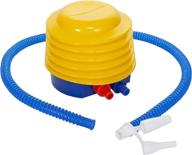 🟨 stansport foot pump in yellow - plastic bellows design, one size логотип