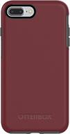 otterbox symmetry series case for iphone 8 plus & iphone 7 plus - retail packaging - fine port (cordovan/slate grey) - superior protection for your phone logo