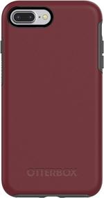 img 4 attached to OtterBox Symmetry Series Case for iPhone 8 Plus & iPhone 7 Plus - Retail Packaging - Fine Port (Cordovan/Slate Grey) - Superior Protection for Your Phone