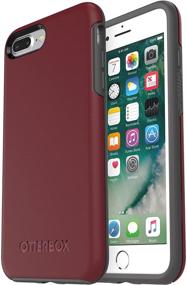 img 3 attached to OtterBox Symmetry Series Case for iPhone 8 Plus & iPhone 7 Plus - Retail Packaging - Fine Port (Cordovan/Slate Grey) - Superior Protection for Your Phone