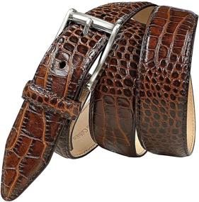 img 4 attached to 🐊 Impress with Italian Calfskin Alligator Accessories - Genuine Leather for Men