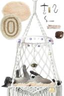 hanging hammock macrame swing catnip logo