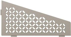 img 1 attached to Schluter Systems Quadrilateral Corner Shelf-E with Floral Design in Stone Grey (SES3D5TSSG) - Kerdi-Line Shower Accessory