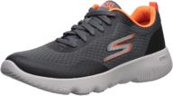 👟 skechers focus 55169 sneaker charcoal orange: unparalleled style and comfort logo