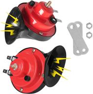 📢 super loud 300db train horn kit for trucks, cars, boats - dual snail single horn, raging double horns sound with 12v power supply - ideal for motorcycles, bikes, and more logo