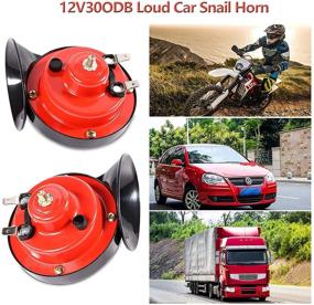 img 1 attached to 📢 Super Loud 300DB Train Horn Kit for Trucks, Cars, Boats - Dual Snail Single Horn, Raging Double Horns Sound with 12v Power Supply - Ideal for Motorcycles, Bikes, and More