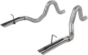 img 1 attached to Enhance Your Mustang's Performance with Flowmaster 15820 87-93 Ford Mustang LX 3 In. T-Pipes