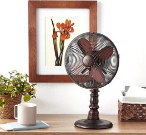 img 1 attached to 🌬️ Stay Cool with the DecoBREEZE Oscillating Table Fan - 3 Speed Air Circulator (10 In) by Kipling