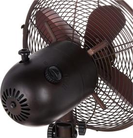 img 2 attached to 🌬️ Stay Cool with the DecoBREEZE Oscillating Table Fan - 3 Speed Air Circulator (10 In) by Kipling