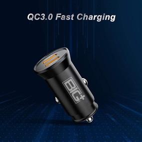 img 2 attached to 🚗 Efficient and Durable BIG+ USB Car Charger [Metal] - 2 Pack, 36W Dual USB Car Charger with Quick Charge 3.0 - Compatible with iPhone and Most Smartphones