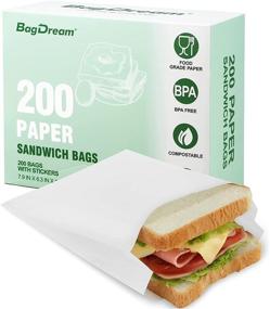 img 4 attached to BagDream Sandwich 7 9X6 3X1 96 Kitchens Sealable