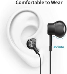 img 3 attached to Biming USB C Headphones - HiFi Stereo Type C Earbuds with Mic & Volume Control for Google Pixel, iPad Pro, MacBook and More c Port (Black)