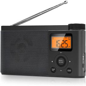 img 4 attached to 📻 Greadio AM FM Weather Alert Radio - Portable Transistor NOAA Radio with Outstanding Reception, Battery Operation or USB Charging, Alarm Clock, Time Setting, Earphone Jack, LCD Display for Home, Outdoor, and Seniors