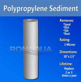 img 3 attached to 🔍 25-Pack 1 Micron Sediment Filter Cartridges - Remove Sediment, Slid, Rust | P5, AP110 Compatible