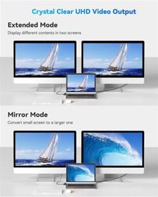 img 1 attached to 🔌 LIKFAVOR USB-C адаптер для MacBook Pro 2020, 3-в-1 USB-C к адаптеру HDMI - 4K HDMI, USB 3.0, Thunderbolt 3, мультипортовый адаптер HDMI для MacBook Pro Air 2020-2018