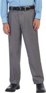 gioberti boys' front dress pants in black - ultimate comfort and style in boys' clothing logo