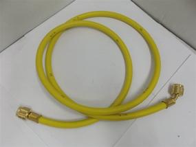 img 1 attached to 🟡 Yellow Jacket 21012 Plus II Hose 1/4" Flare Fittings: Top-Quality 12" Yellow Hose