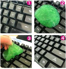 img 2 attached to 🧼 Weilai Keyboard Cleaner Car Cleaning Gel Laptop Universal Dust Gum Computer PC Magic Innovative Super Soft Sticky Gel (Pack of 4)