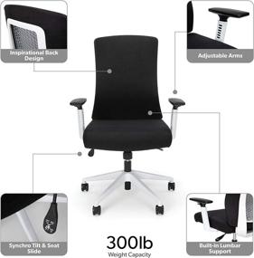 img 2 attached to 🪑 Enhance Your Workspace with the HON Basyx Hive Designer Task Chair - Black