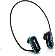 🏊 ipx8 submersible waterproof mp3 player swim headphone - flexible wrap-around style headphones with built-in rechargeable battery, usb connection, 4gb flash memory & replacement earbuds - pyle pswp6bk logo