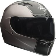 🔔 bell qualifier dlx full-face helmet: matte titanium/black rally small - high-performance safety gear logo