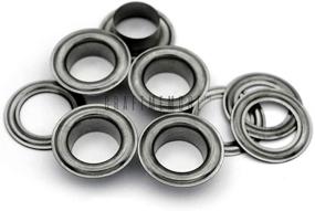 img 2 attached to CRAFTMEMORE 16MM Hole 50 Sets Grommets Eyelets with Washers for Leather, Tarp, and Canvas - Gunmetal Finish