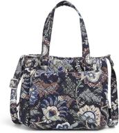 👜 stylish and functional: discover the vera bradley cotton mini multi-compartment crossbody purse logo