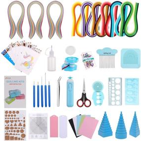 img 3 attached to JoyPlus Quilling Kits for Beginners: Manual, 24 Tools & Supplies, Durable Storage, Updated Crimper, Premium Husking Board & Electronic Pen - Pink