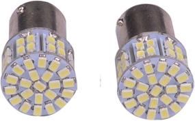 img 1 attached to 🚗 AutoBoy 2PCS Super Bright White 1156 1206 50-SMD 6000K Car LED Bulbs: Turn Signal & Interior RV Camper Lights