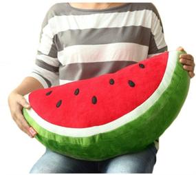 img 4 attached to 🍉 Плюшевая водяная крестоплодная кукла подушка из хлопка: милая подушка для идеального комфорта